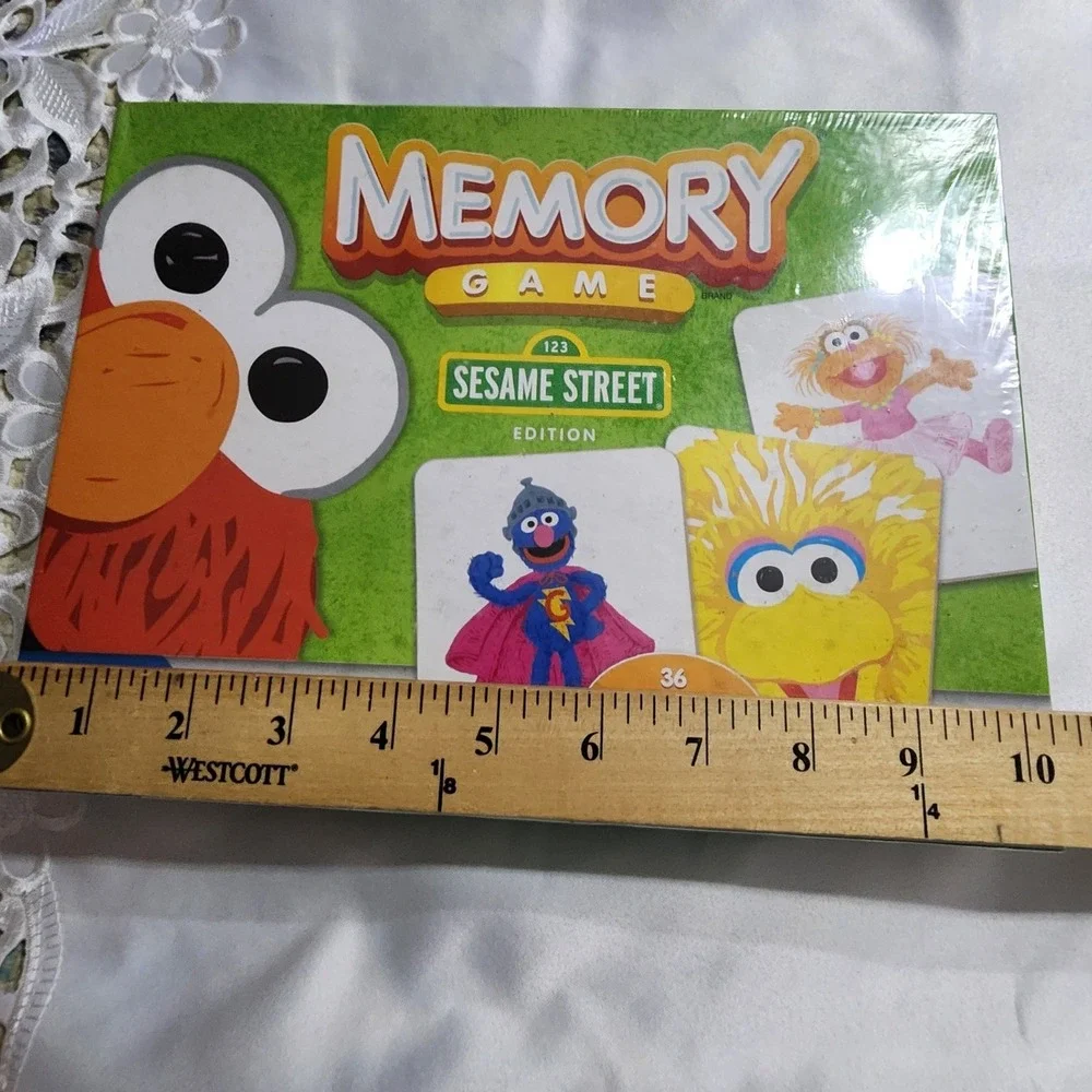 Hasbro Sesame Street Memory Game 2011 Edition 36 Large Cards Preschool Ages 3+
